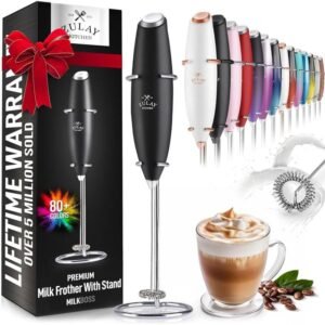 Kitchen Powerful Milk Frother Wand - Ultra Fast Handheld Drink Mixer