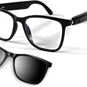 Smart Glasses for Women Bluetooth Glasses with Speaker Anti-Blue Light Clear Call Open Ear Audio Driving, Web conferencing, podcasting, Listening to Music