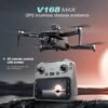 2025 new Drone with 4.5" Screen, GPS, 360° Rolling, Dual Cameras, Foldable Design, 2 Batteries | Brushless Motor, Gesture Control, Remote Control Toy, 200m Range & 200m Altitude, Modern Drone Design, Stable Flight Techno
